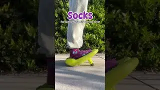 Workout time means mom's purple socks time! 🧦✨ #FootStretchFun #PurpleSocks#WorkoutEssentials