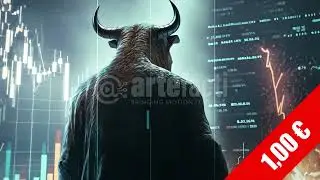 Silhouetted Bull Market Symbol in Data Realm Stock Video