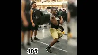 405 massive 🤯power clean 🏋️ by tomiwabawore rugby player #gym #athlete