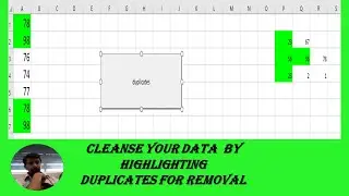 Highlight Duplicate values on single click of Button