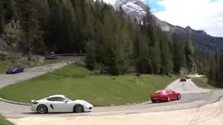 Supercarsafari Team at Dolomiti, Ferrari 430 Scuderia, Huracan Red, Mclaren 650S, Diablo, porsche G