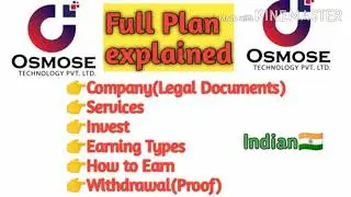 Osmos plan full details whatsapp me 8980491665