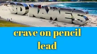 how to crave 3D micro art //on pencil lead//name 3D micro art//by shiva musku