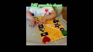 DIY geometric ❤️shapes#educationalvideos#kidscontent#playtime# geometric#diy