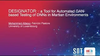 DESIGNATOR: : a Tool for Automated GAN-based Testing of DNNs in Martian Environments