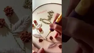 Yaprak işleme🌿#leaf #making #punch #nakış #embroidery #punching #pano #hobby #elişi #tasarım #bebe