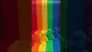 LEGO Everyone Is Awesome! 🌈🧱 #Shorts #lego #LEGOBuild  #DanAndArtPlay #colorful
