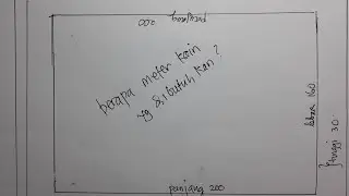 TUTORIAL MENGHITUNG KAIN SPREI...BEGINI  CARANYA