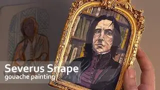 Harry Potter fan art🪄Gouache painting SEVERUS SNAPE