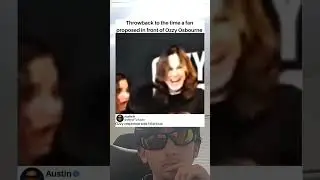 Throwback to the time a fan proposed in front of ozzy osbourne