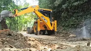 Hill New Drain Cutting Backhoe Loader - Jcb Backhoe Loader Video