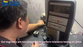 Customized CNC machining parts tolerance detection #testing #manufacturing #cnc #factory
