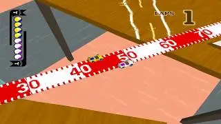 Micro Machines V3 - PlayStationX (2 players gameplay Tournament & Single Race)
