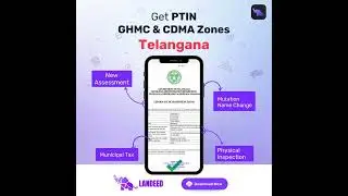 Apply PTIN New Assessment or Mutation | GHMC & CDMA | Telangana | Property Tax Identification Number