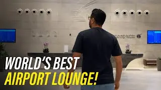 EVERYTHING I did in 5 HOURS At Al Mourjan Business Class Lounge (WORLD's BEST!!)
