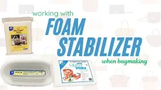 Sewing with foam stabilizer  #houstonsewing #bagmaking