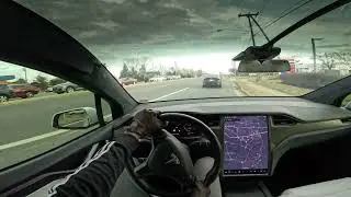 2019 TESLA Model X P100D : POV Test Drive