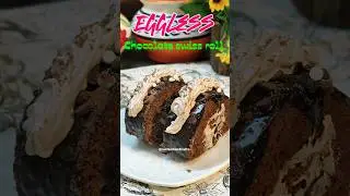 Chocolate swiss roll #easytomake #recipe #food