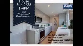 Open House Sunday Feb 26 : 1-4PM