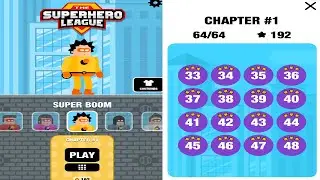 The Superhero League SUPER BOOM Level 33-48 Walkthrough 3 Stars