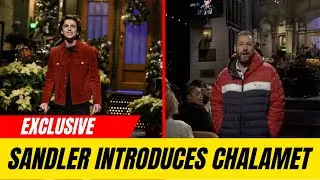 Adam Sandler makes surprise SNL cameo to introduce Timothee Chalamet's performance