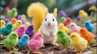 Catch Color Chicken, Cute Chicken, Duck, Rainbow Chicken, Rabbit, Cute Animals