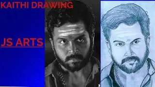 #KAITHI KARTHI DRAWING || JS ARTS || EASY PENCILBDRAWING