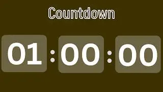 1 Hour Focus Timer 🧡 Deep Focus Countdown 🧡 Moss Green Background 🧡 ASMR Tick Tock