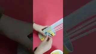 DIY Flower Vase With Drink Straw! #shorts #diy