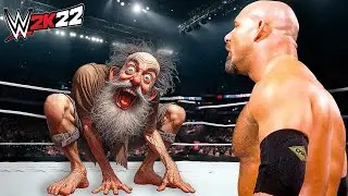 Goldberg vs. Crazy Old Man (WWE 2K22)