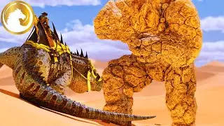 Fasolasuchus İle Goleme Çarparsak ne olur  I ARK Survival Ascended Scorched Earth I S1B20