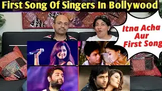 First Song Of Singers In Bollywood | Indian American Reactions !!