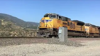 UP 8601 Leads helper Engine passes through Blue cut CA