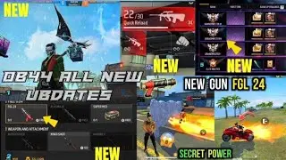 Free fire mex ob44 new all updates video || new dragon Airdrop || new FGL 24 Gun ||