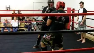 Kickboxing Houston - Muay Thai Sparring - Craig and Jordan