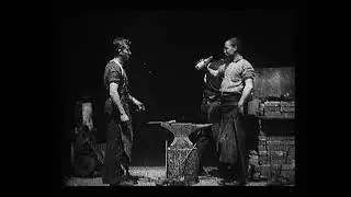 First Film Using Kinetoscope | Blacksmith Scene 1893 | Silent Short | Classic