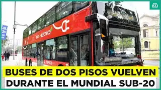 Vuelven los buses dos pisos al estadio durante el Mundial Sub-20