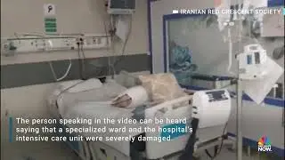 iran hospital strike.
