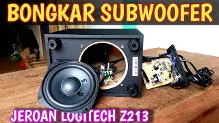 Bongkar Logitech Z213 Subwoofer Aktif 2.1 Speaker System Look Inside speakers pc portable wireless