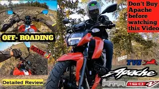 New TVS Apache 160 4v Bs6 OFF-Road Test || New Apache 160 Crash || Detailed Review