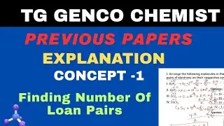 GENCO Chemist Previous Paper 2023 (Solved) | Lone Pair Calculation Trick & Concepts