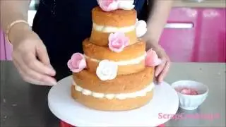 Naked cake pi&egrave;ce mont&eacute;e