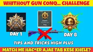 No Gun Conqueror Challenge ‼️ Diamond To Conq... Without Gun ⚠️ Tips And Tricks ✅ [Day - 7 ] 🔥