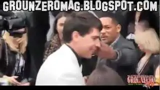 Actor/Rapper WILL SMITH Backhands(slaps) RUSSIA Reporter On LIVE TV (Men In Black 3 Premiere)