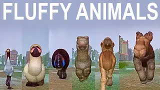 Fluffy Animals Speed Race in Heavy Rain in Planet Zoo included Moose, Crane, Mute Swan, Alpaca