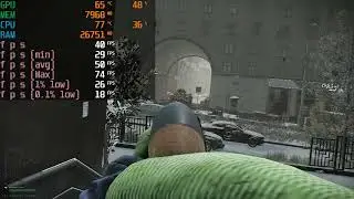 Intel Arc A580 + Ryzen 7 5800x - TARKOV - 1080p Medium Settings - STREETS OF TARKOV Map