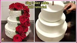 3 tier wedding cake designs | wedding anniversary cake | 5kg three tier cake | 1st anniversary cake