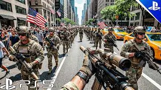 WHEN THE AMERICAN NATION DECIDES TO REALLY FIGHT - Ultra Realistic Gameplay 4K / Call of Duty AW