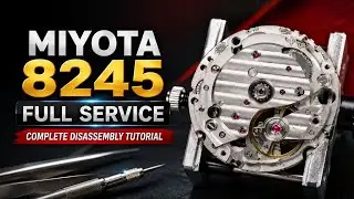 How to service Miyota automatic caliber 8245 || Disassemble tutorial