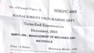 IGNOU MBA MMPC-009 DEC 2023 Year Solved Question Paper-DEC 2023 | IGNOU Solved Question Paper